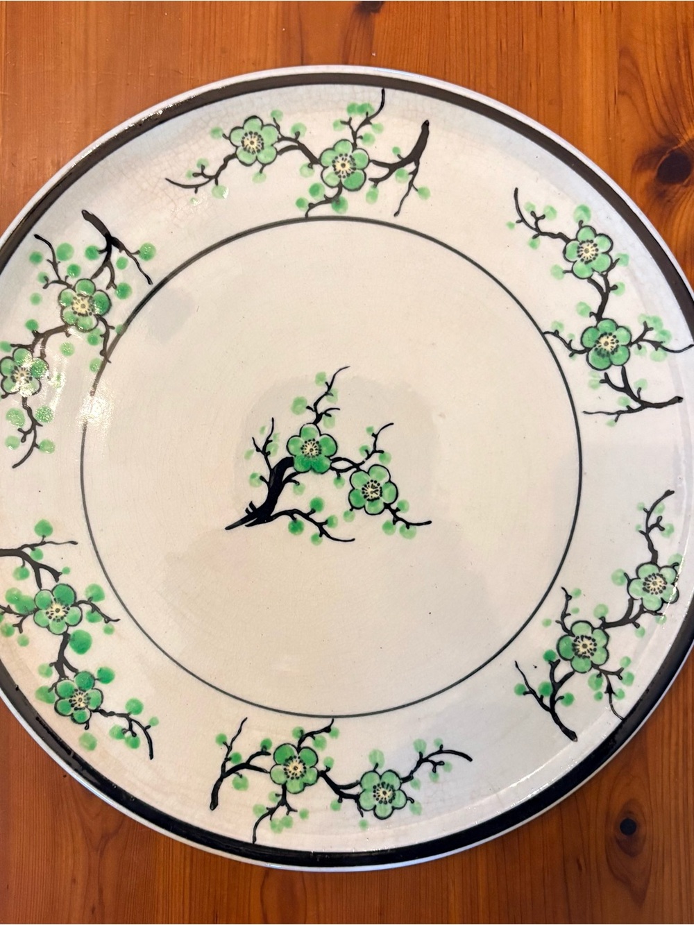 Vintage Moriyama Cherry Blossom Cake plate/charger